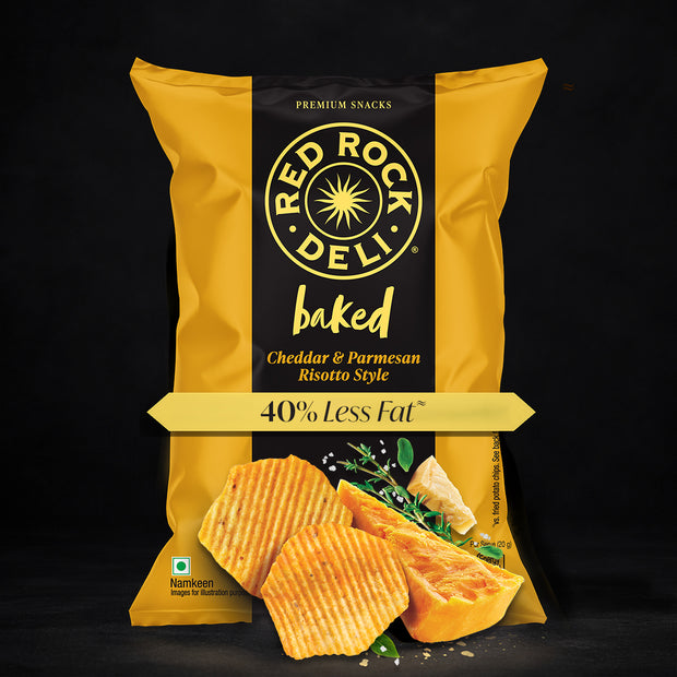 Red Rock Deli Baked Chips Risotto 40% Less Fat Snacks