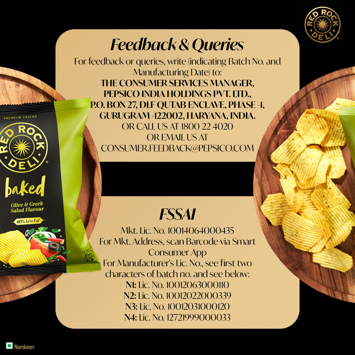 Red Rock Deli Baked Chips Greek Salad 40% Less Fat Snacks