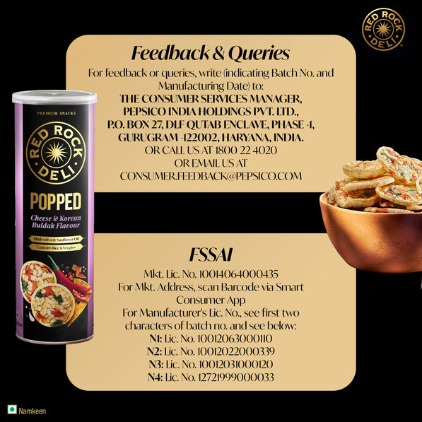 Red Rock Deli Popped Chips Buldak No Palm Oil Snacks