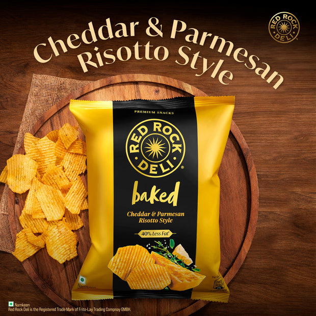 Red Rock Deli Baked Chips Risotto 40% Less Fat Snacks