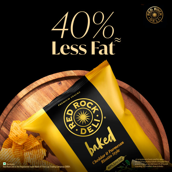 Red Rock Deli Baked Chips Risotto 40% Less Fat Snacks