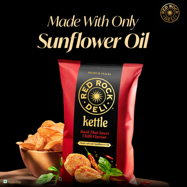 Red Rock Deli Kettle Chips Basil Thai No Palm Oil Snacks