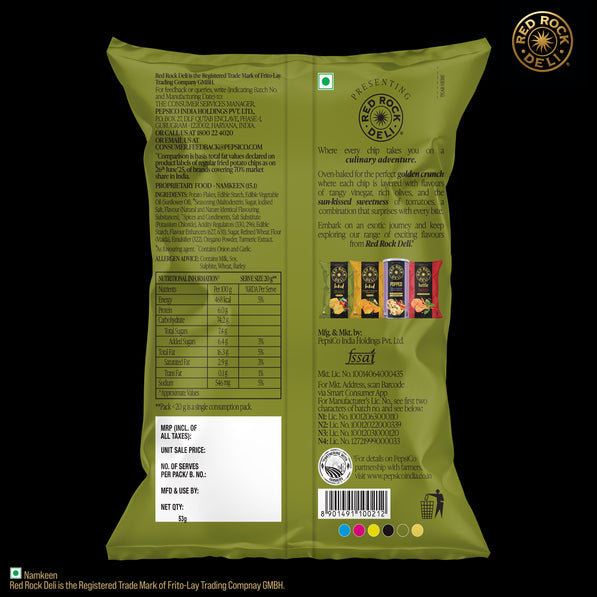 Red Rock Deli Baked Chips Greek Salad 40% Less Fat Snacks